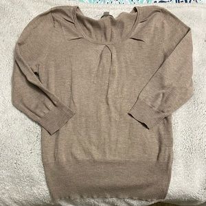 Light Brown Top 3/4 sleeves